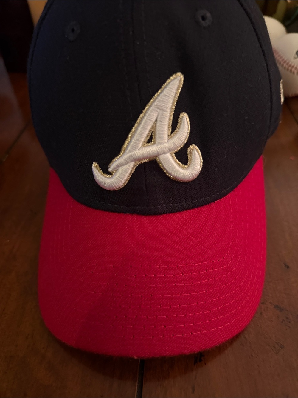 Atlanta 'A' Logo Baseball Cap - Navy and Red
